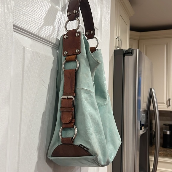 Tano light blue leather shoulder bag. Very soft. - Picture 3 of 7